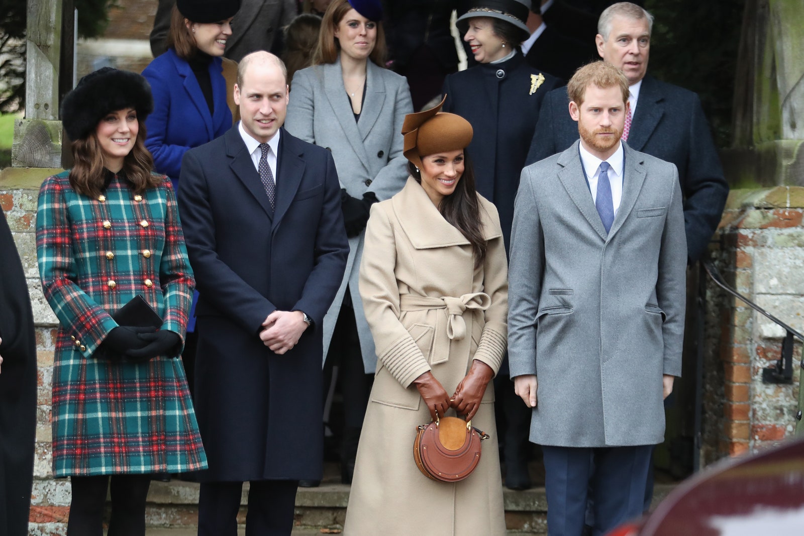 Королевская семья на рождественском приеме в Сандрингемском дворце