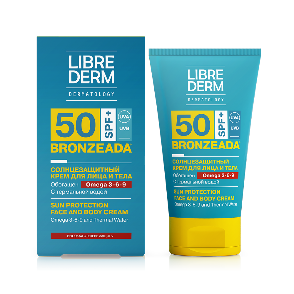 Librederm Bronzeada линия солнцезащитных средств для всех типов кожи