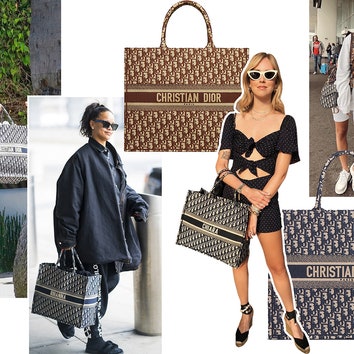 Наталья Водянова, Джессика Альба, Рианна и другие звезды, одержимые именными сумками Dior Book Tote
