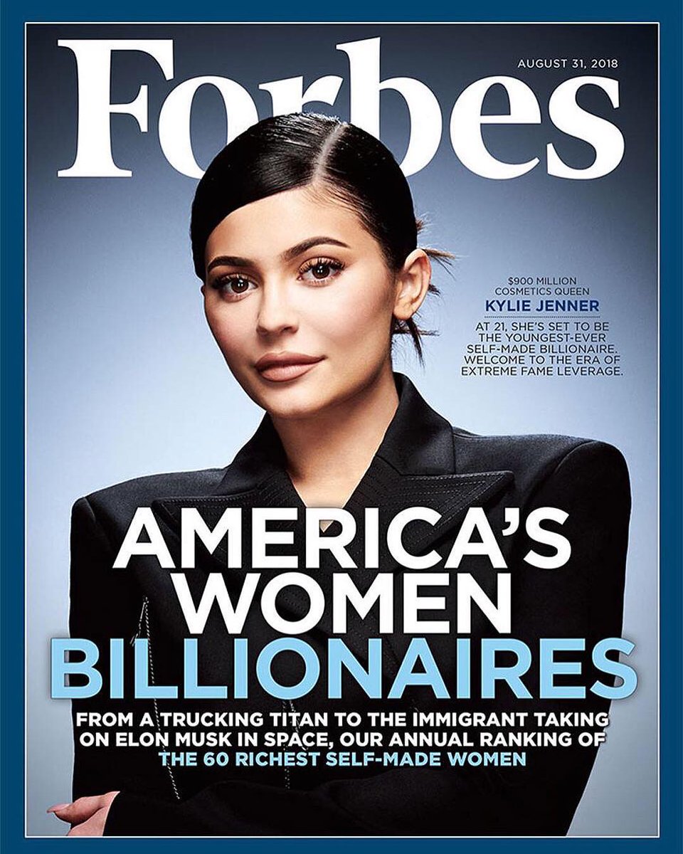 Кайли Дженнер на обложке Forbes