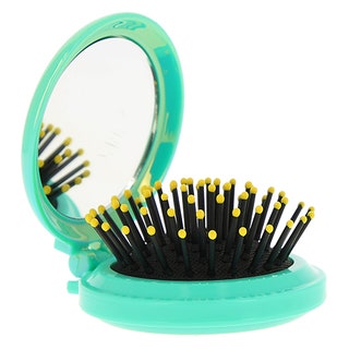 Компактная расческа для волос Pineapple с зеркалом Lady Pink.