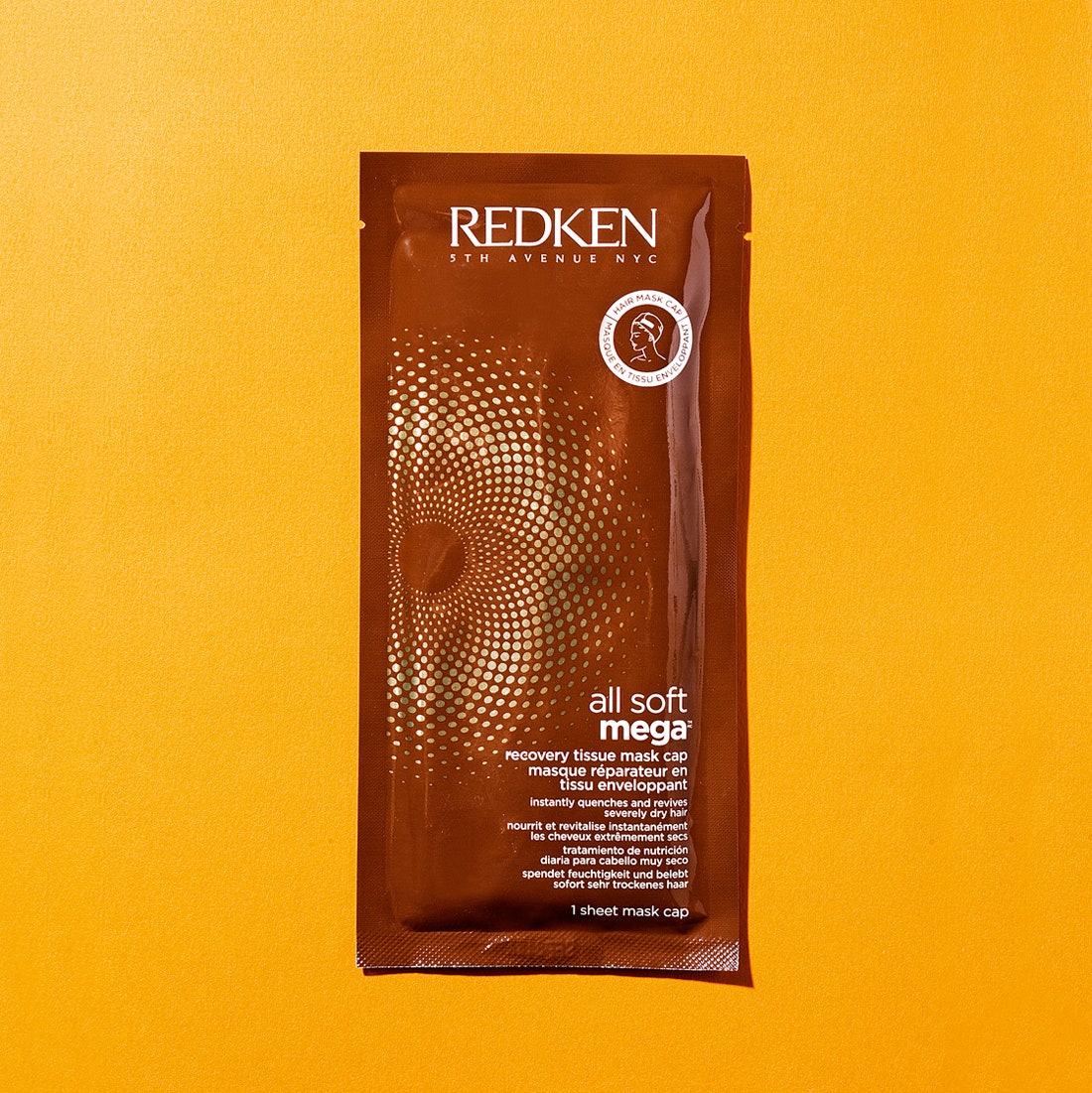 Тканевая маскашапочка All Soft Mega Recovery Tissue Mask Cap 850 руб. за 1 шт. Redken.