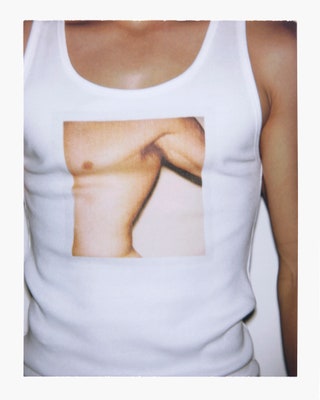 CALVIN KLEIN UNDERWEAR Tank Top Printed Artwork Andy Warhol Torso 1977 ©®™ The Andy Warhol Foundation for the Visual...