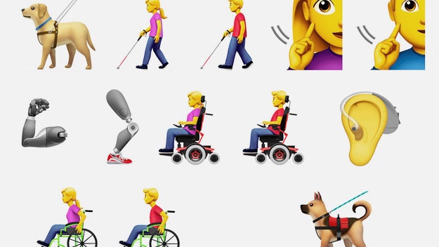 Apple выпустит эмодзи для инвалидов — фото смайликов