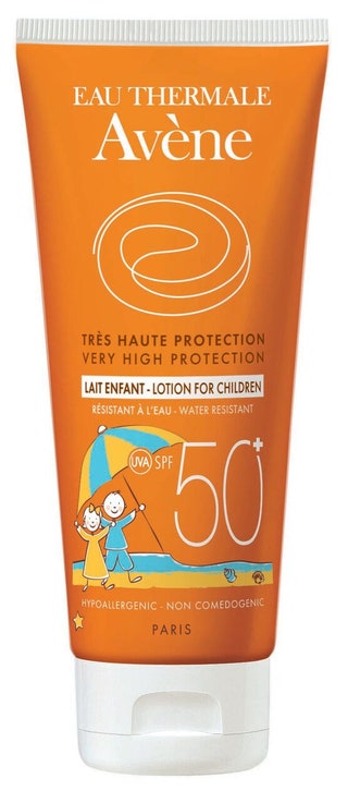 Avène детское солнцезащитное молочко SPF 50.