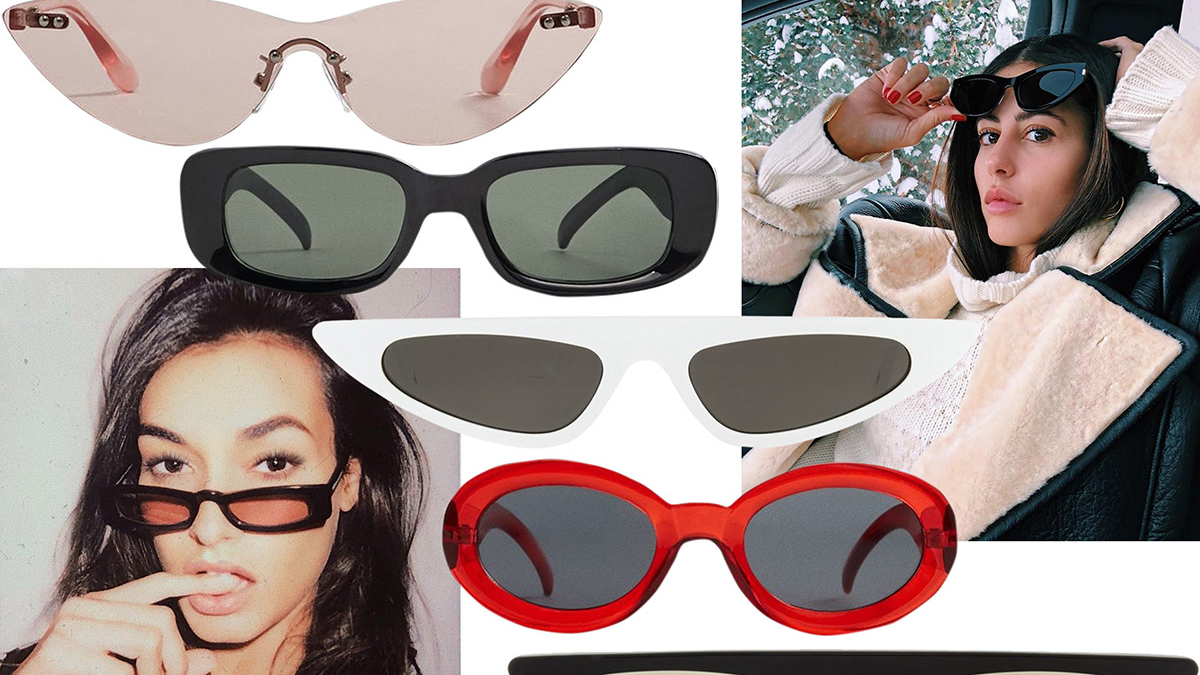 Самый модный аксессуар весны 2018 узкие солнцезащитные очки как в фильме «Матрица»