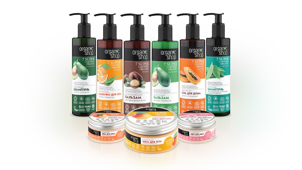 Organic Shop 7 Super Certified Organic органическая линия для ухода за телом лицом и волосами