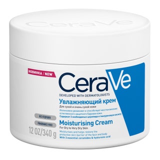 Увлажняющий крем для сухой и очень сухой кожи лица и тела CeraVe.
