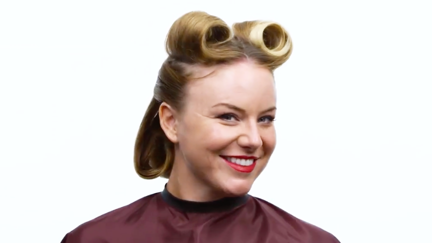 История самых креативных стрижек и укладок за последние 100 лет видео Glamour