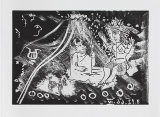Пабло Пикассо. Офорт с акватинтой. Иллюстрация из книги Фернана Кроммелинка «Великолепный рогоносец» 1968.