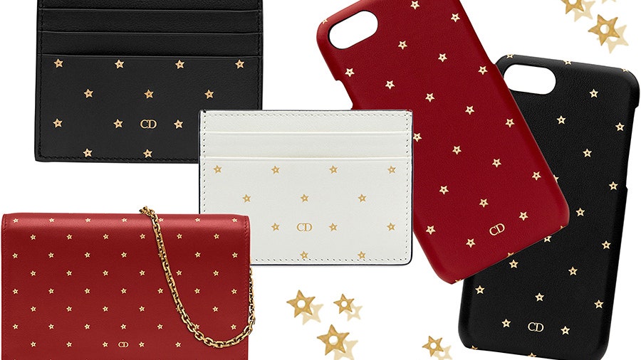 Stars от Dior коллекция кожаных аксессуаров украшенных золотыми звездами