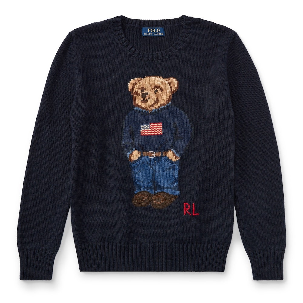 polo bear sweater vest