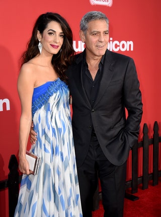 Джордж Клуни с женой Амаль.