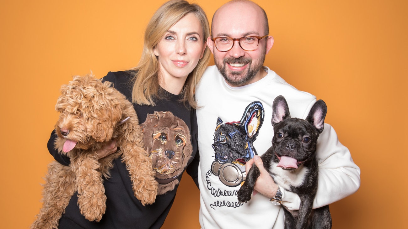 Фото звезд и их собак для новой коллекции свитшотов от Katya Dobryakova