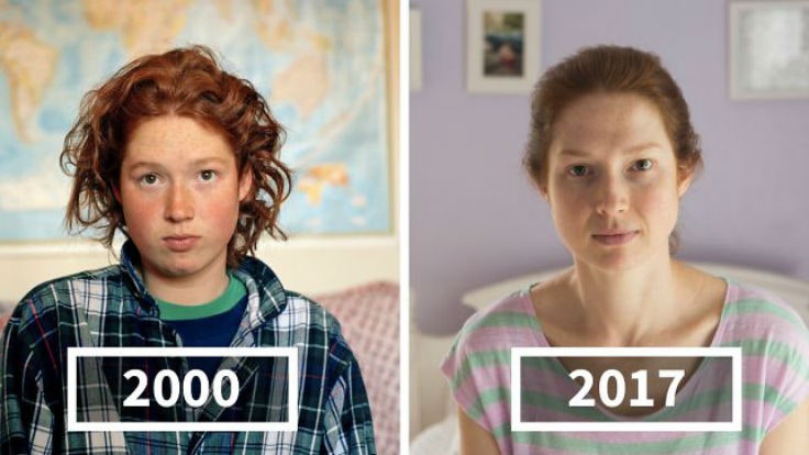 Как изменились люди за 17 лет Джозефин Ситтенфелд сравнила фотографии своих друзей в 2000м и в 2017м