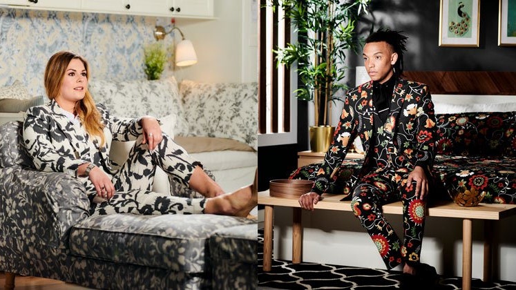 IKEA выпустила костюмы в тон постельного белья кресел и диванов