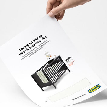 IKEA выпустила рекламные листовки, которые можно использовать как тест на беременность