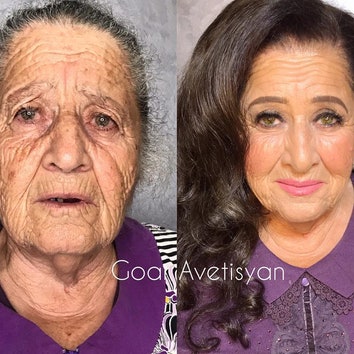 Минус 20 лет за час: популярный визажист изменила свою бабушку до неузнаваемости с помощью макияжа