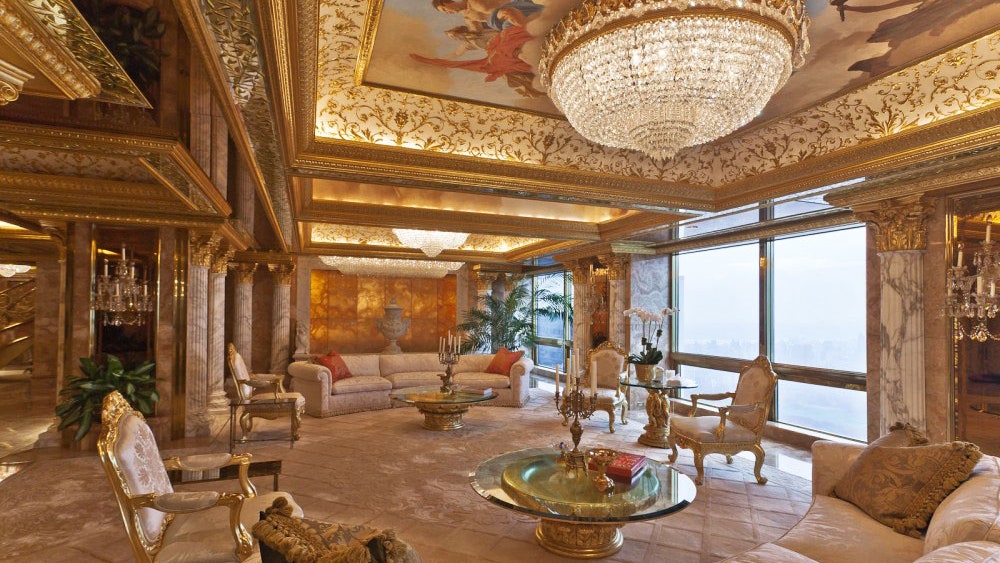 Мелания Трамп фото роскошного пентхауса в стиле Людовика XV