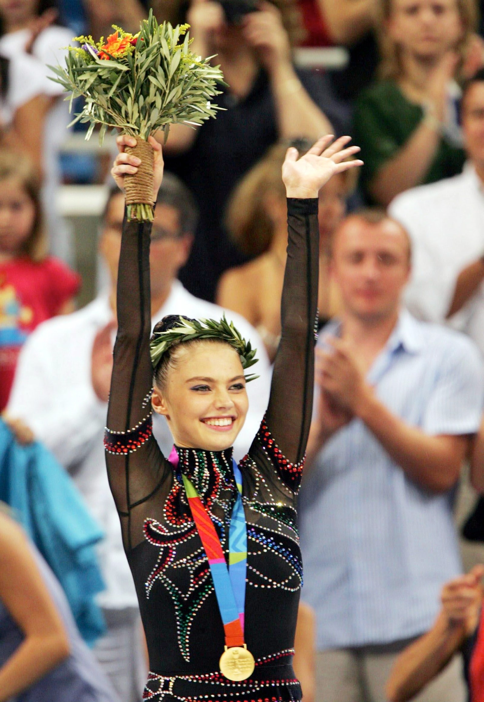 Алина Кабаева на Олимпийских играх в Афинах 2004 год