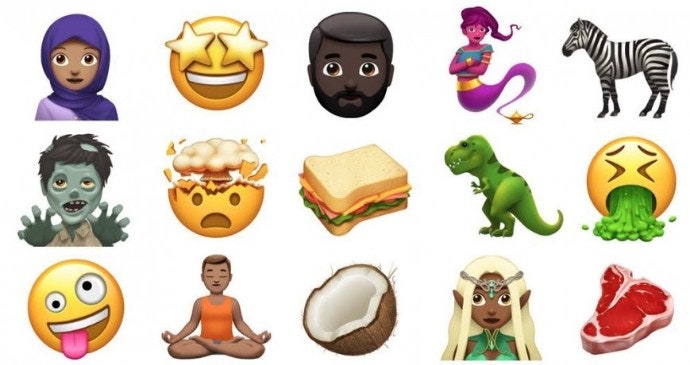 В Apple представили новые эмодзи для iOS 11 примеры новых символов