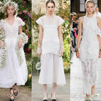 Сказать «да»: 40 белых платьев Недели моды