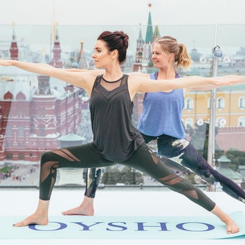 Oysho Yoga: мастер-класс с Анной Лунеговой и Иреной Понарошку
