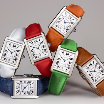 Аксессуары дня: часы Ronde Solo de Cartier и Tank Solo Cartier со сменными цветными ремешками