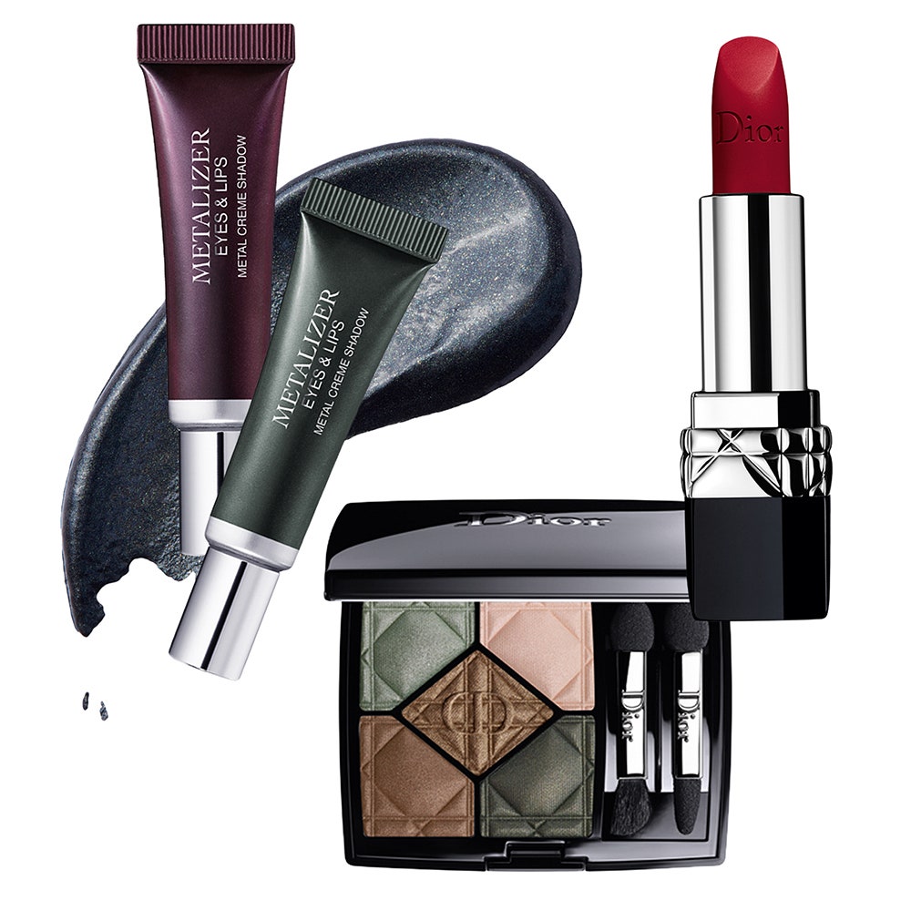 Кремовый пигмент с эффектом металлик для глаз и губ Metalizer Eyes amp Lips 498 Green Magnet 898 Plum Reflection 1600...