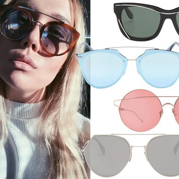 Вдохновляясь Instagram: 5 модных образов с солнцезащитными очками