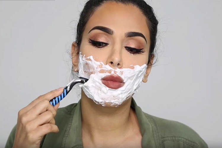 Зачем девушки бреют лицо: фото и видео со страниц бьюти-блогеров | Glamour