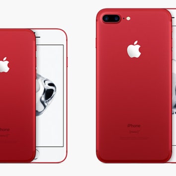 Apple представляет iPhone 7 и iPhone 7 Plus в красном цвете