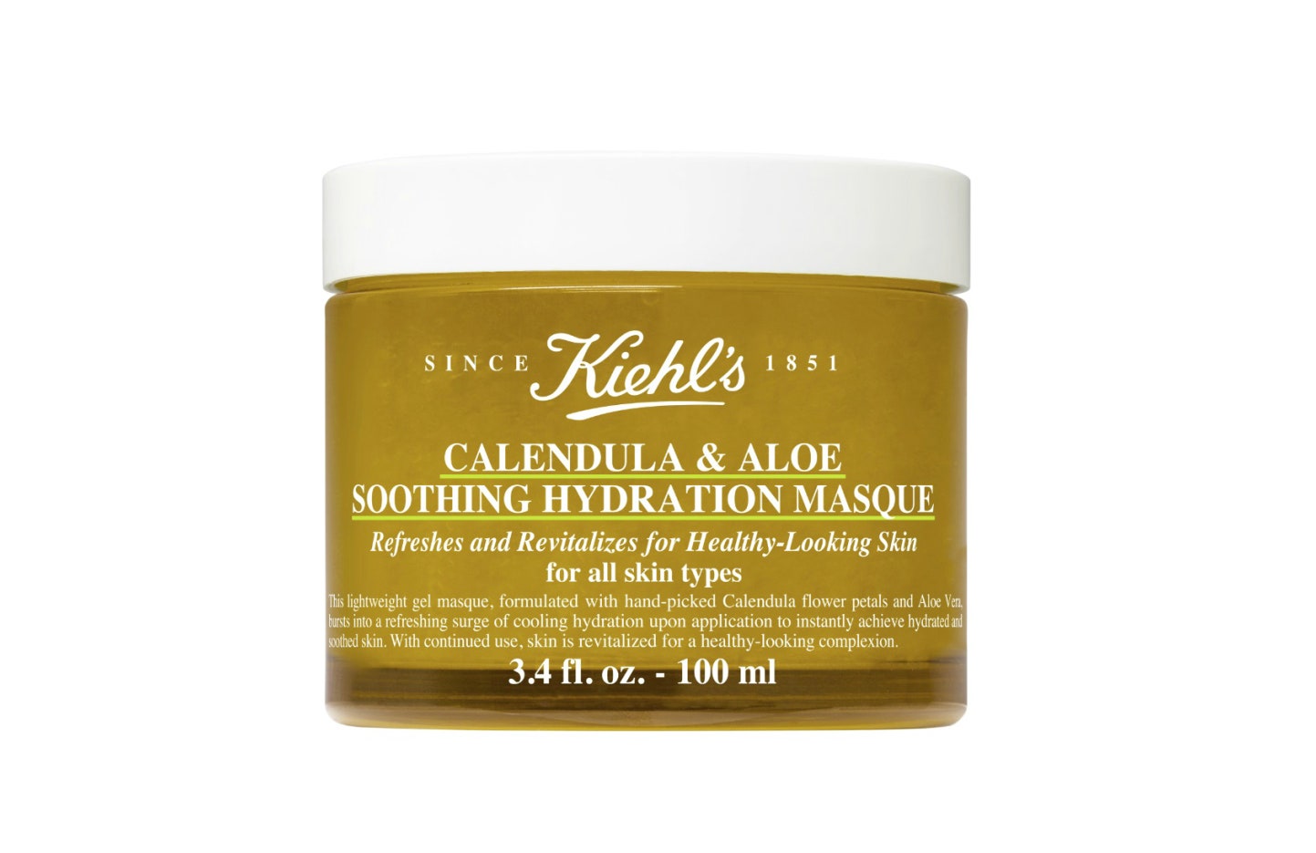 Маска Kiehls Calendula  Aloe Soothing Hydration Masque с календулой и алоэ обзор новинки