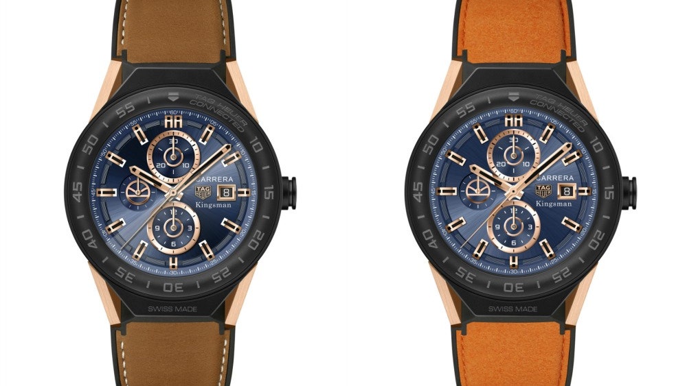 Серия смартчасов TAG Heuer Connected Modular 45 посвященная фильму «Kingsman Золотое кольцо»