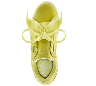 PUMA Suede Heart Soft Fluo Yellow.