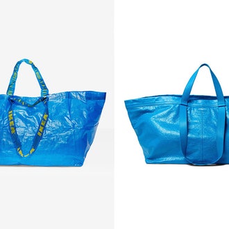 Бренд Balenciaga выпустил реплику синей сумки IKEA стоимостью 2000 долларов