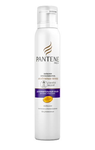 Pantene ProV пенный бальзамополаскиватель для тонких волос «Дополнительный объем».