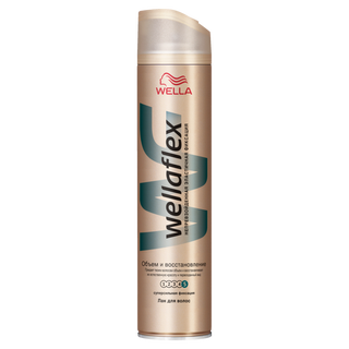 Лак для волос Wellaflex «Объем и восстановление» «Суперсильная фиксация» Wella.  Лак для волос