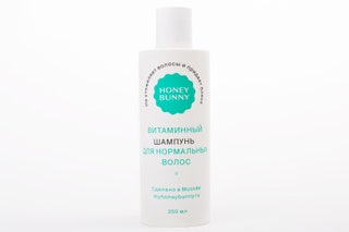 Honey Bunny витаминный шампунь. Фишка марки — простые составы и минималистичные упаковки. Шампунь хорошо очищает волосы...