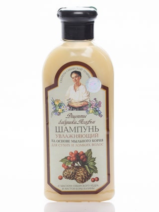 «Рецепты бабушки Агафьи» шампунь увлажняющий. Помогает ломким и сухим волосам укрепляет их наполняет влагой и разглаживает.