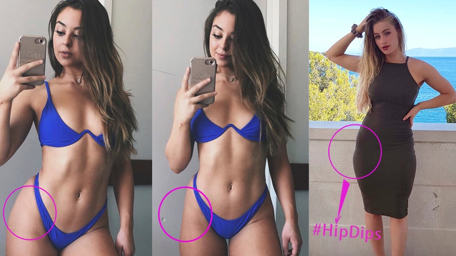 Hip Dips флэшмоб в Instagram в поддержку девушек с «ямочками» на бедрах