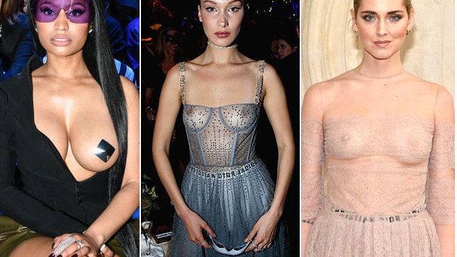 Голая грудь модный тренд на фото Леди Гаги Мэрилин Монро Роуз Макгоун и других звезд | Glamour