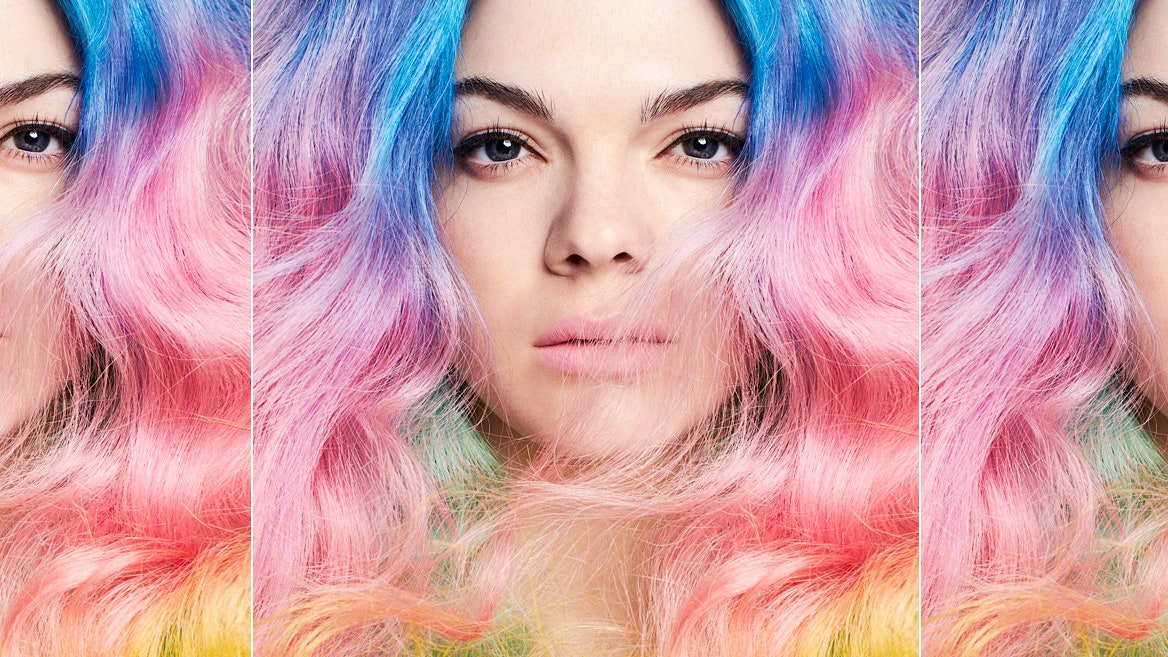 Разноцветные волосы фото цветная краска для волос от 12 марок