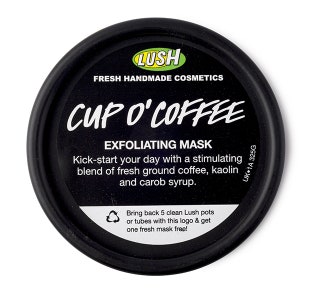 Lush отшелушивающая маска Cup O'Coffee.
