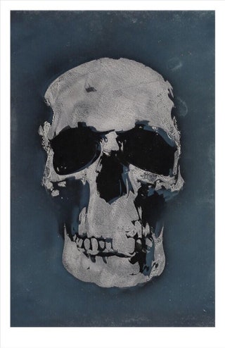 Постер Mr. Blue Skull 22 500 руб. finelineart.bigcartel.com.