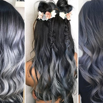 Новый Instagram-тренд &- волосы цвета угля