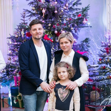 Данила Козловский и Ксения Раппопорт на благотворительном рождественском сочельнике