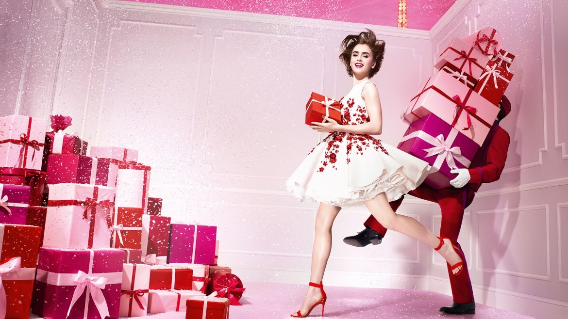 Рождество Lancôme праздничная коллекция макияжа Paris en Rose