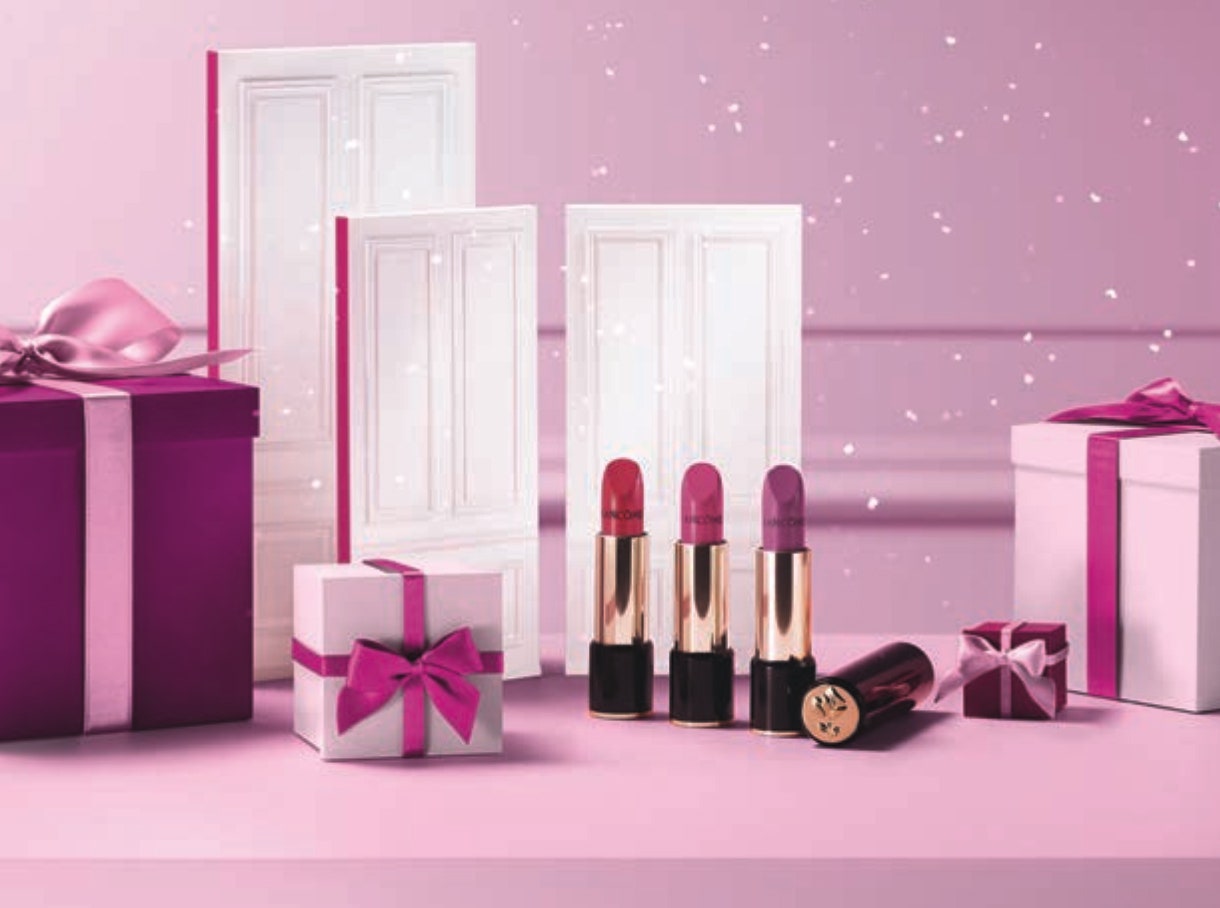 Рождество Lancôme праздничная коллекция макияжа Paris en Rose