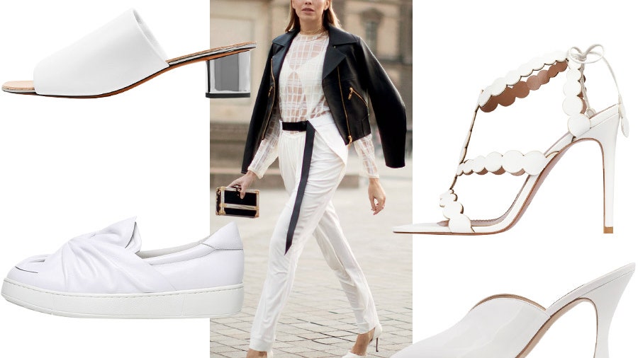 Модная белая обувь для весны туфли босоножки балетки кроссовки слипоны мюли | Glamour